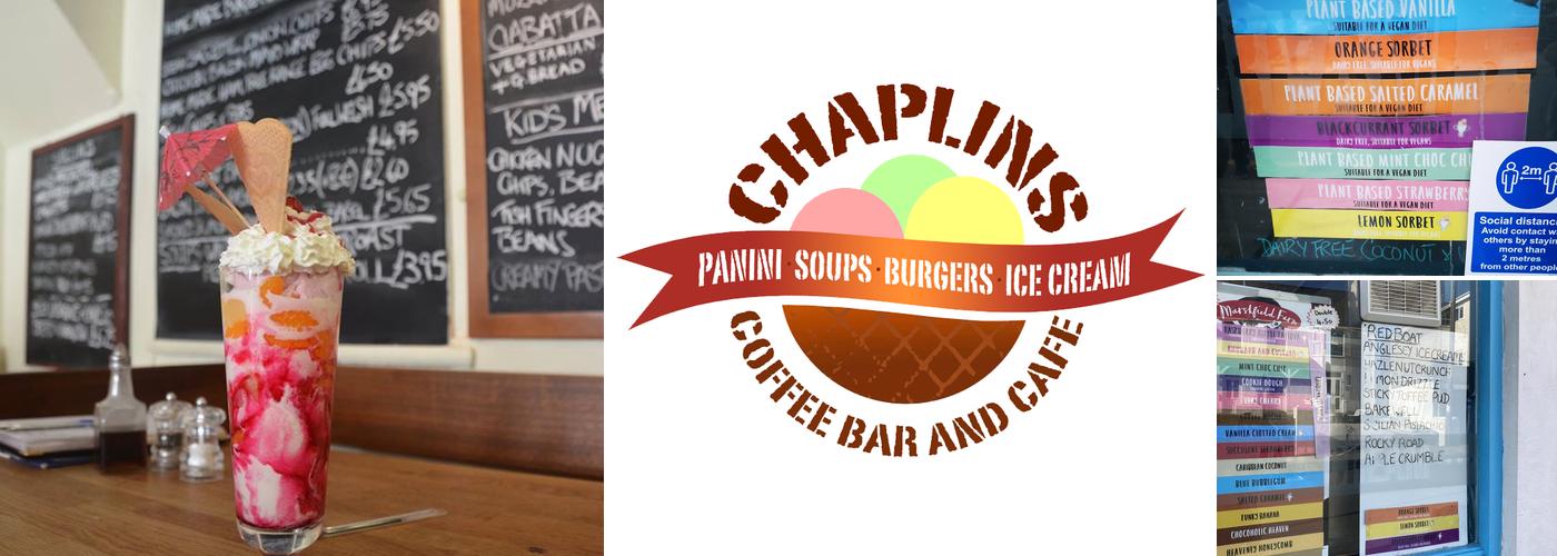 Chaplin's Ice Cream & Coffee Bar Menu