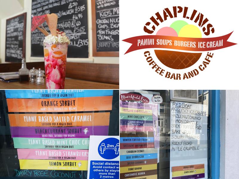 Chaplin's Ice Cream & Coffee Bar Menu