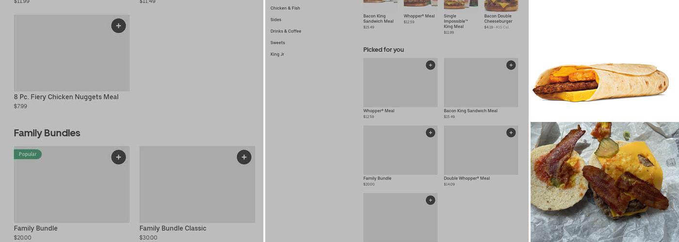 Burger King Menu