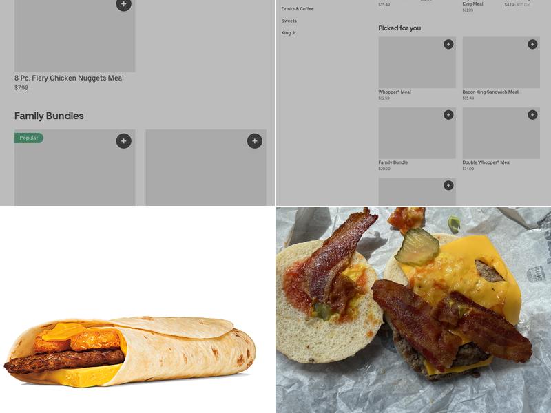 Burger King Menu