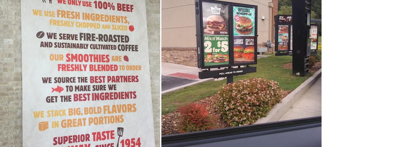 Burger King Menu