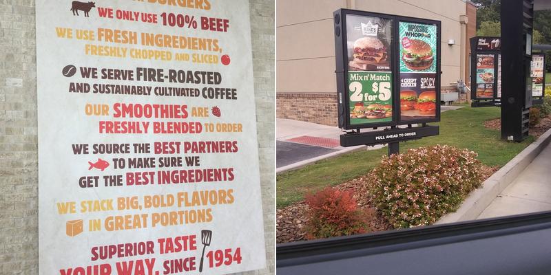 Burger King Menu