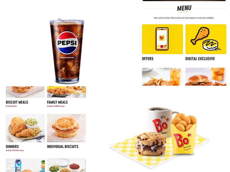 Bojangles Menu