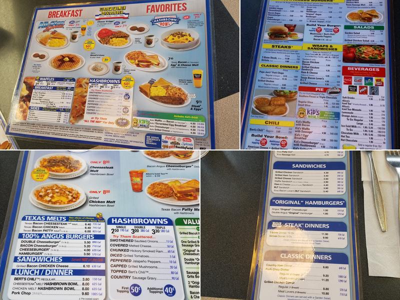 Waffle House Menu