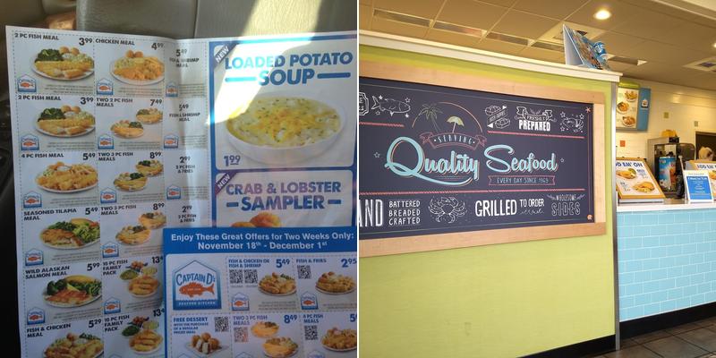 Captain D's Menu
