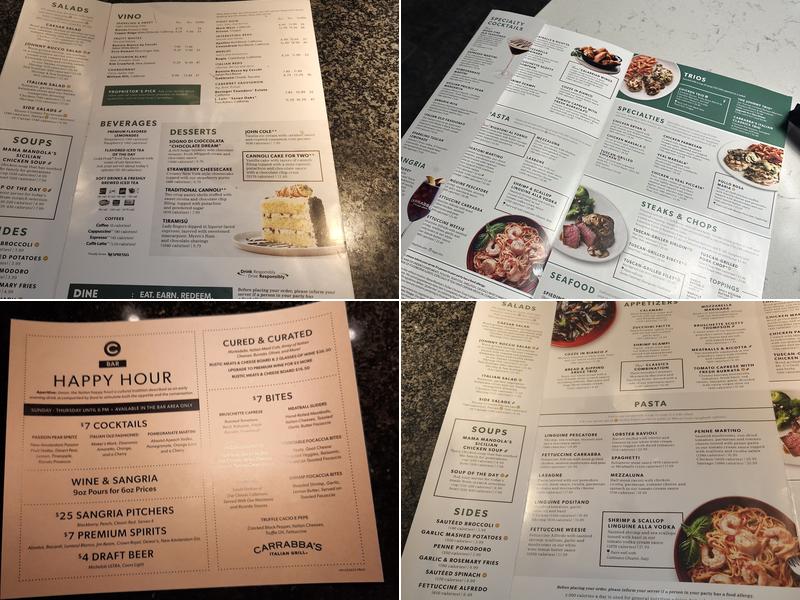 Carrabba's Italian Grill Menu