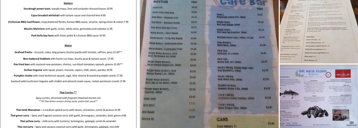 Salt Marsh Kitchen Menu