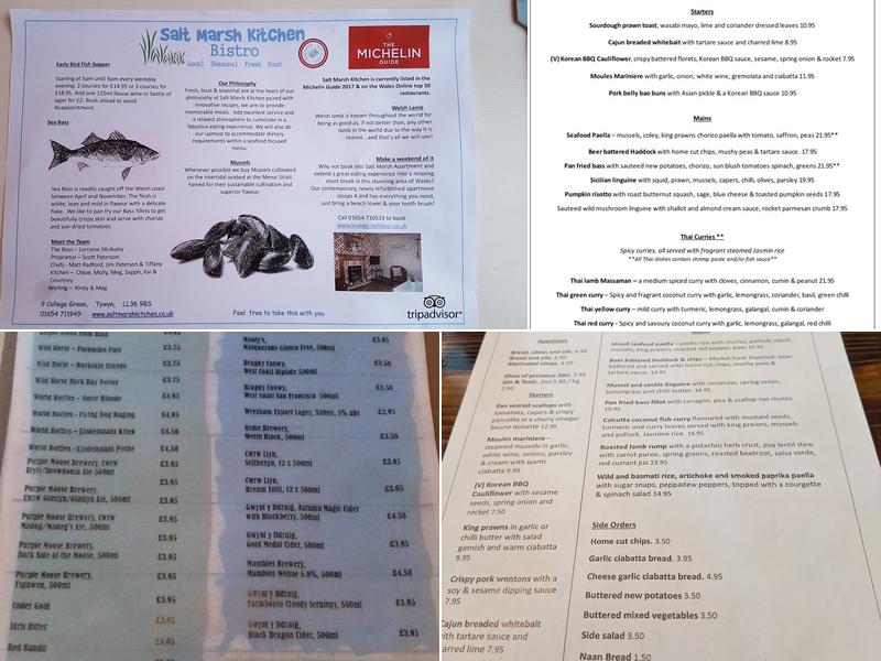 Salt Marsh Kitchen Menu