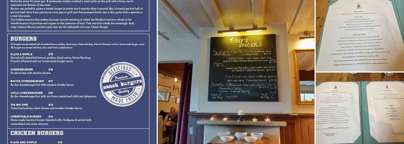 The Rainbow Pub & Carvery Menu