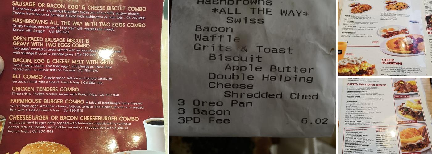 Huddle House Menu