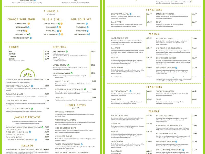 The Bell Country Inn Menu