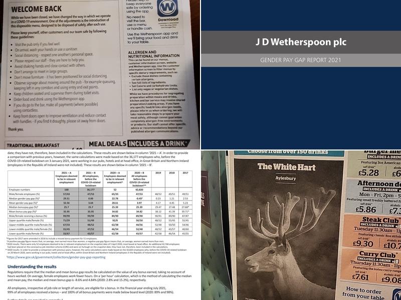 The White Hart - JD Wetherspoon Menu