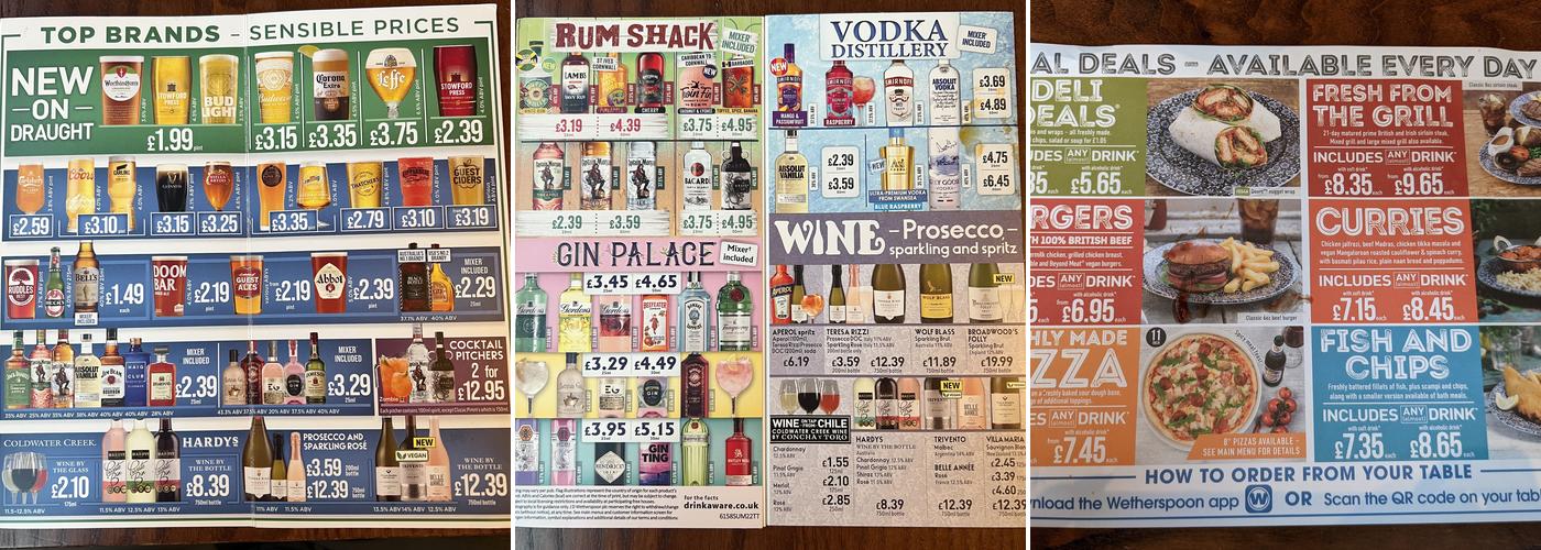 The Cordwainer - JD Wetherspoon Menu