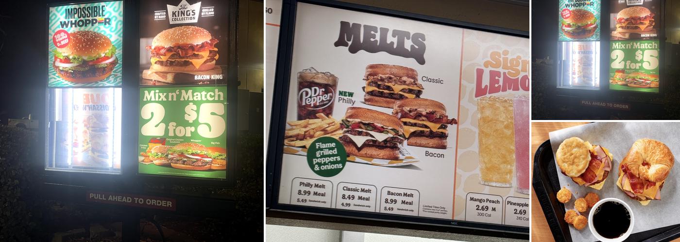 Burger King Menu