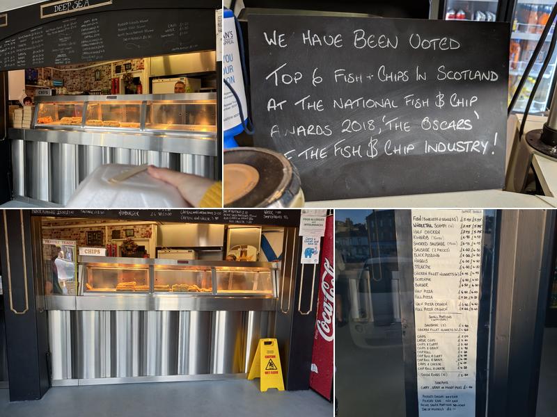 Deep Sea Fish and Chip Shop Menu