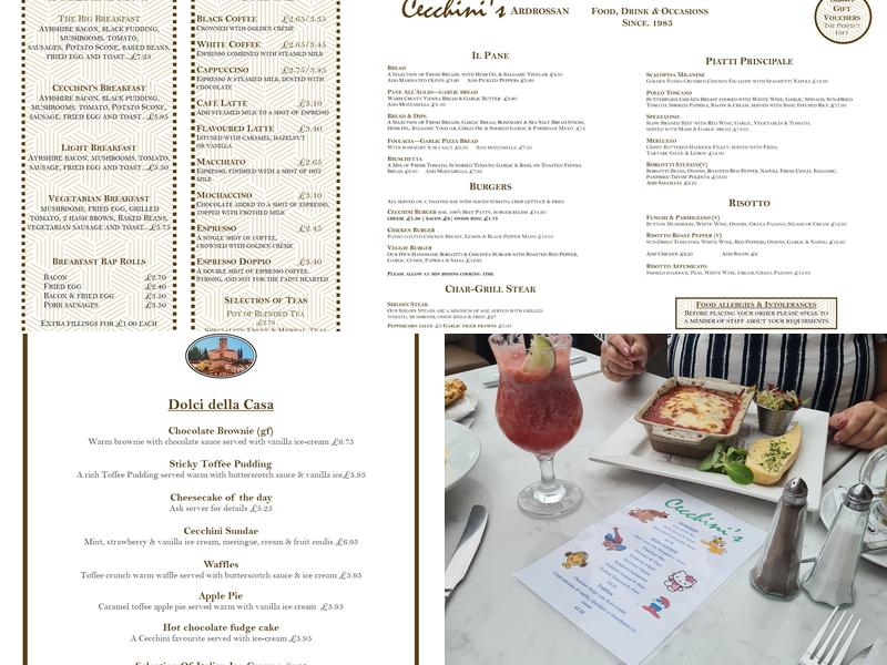 Cecchini's Ardrossan Restaurant & Bar Menu