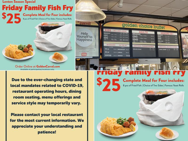Golden Corral Buffet & Grill Menu