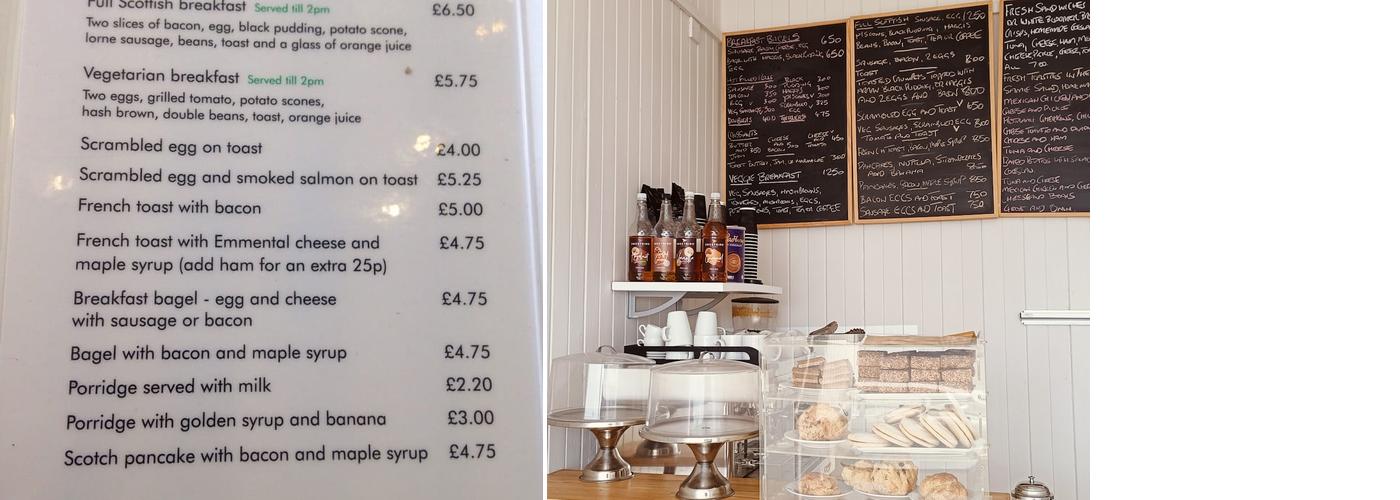 The Dancing Midge Cafe Menu