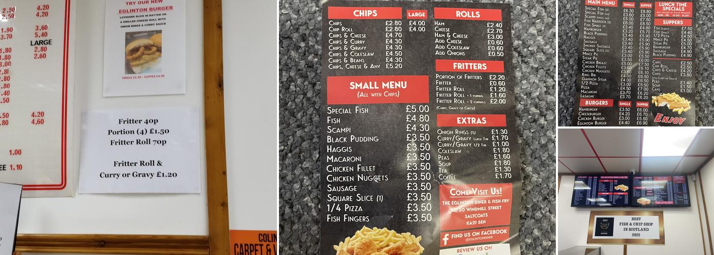 Eglinton Diner Fish Fry Menu