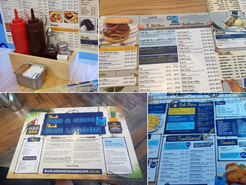 Blue Lagoon Fish & Chips (Largs) Menu