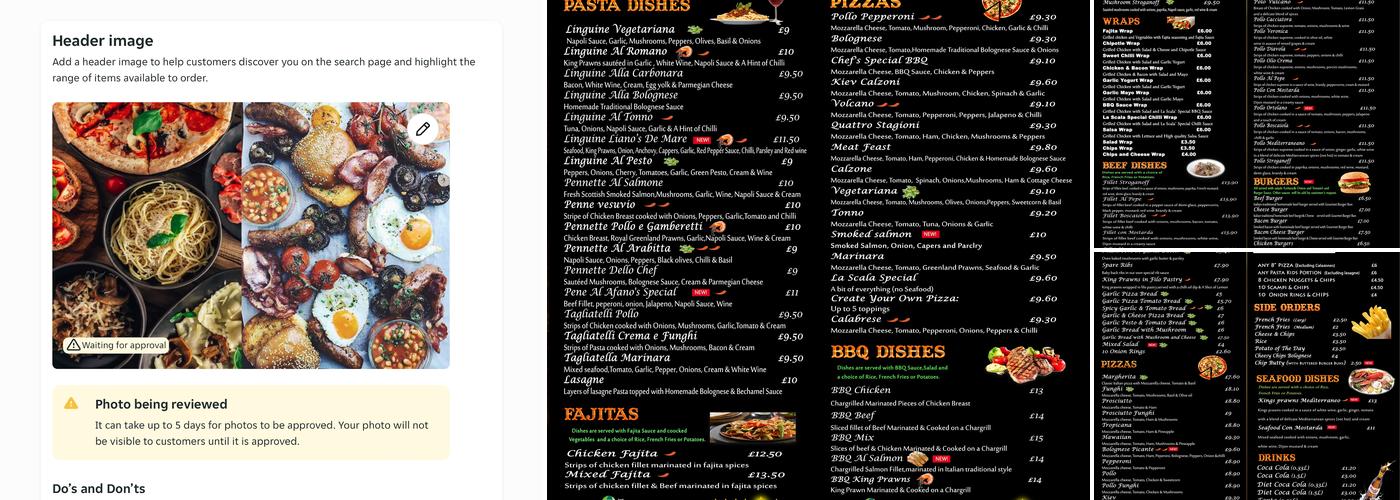 La Scala Cottingham Menu