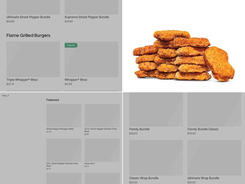 Burger King Menu