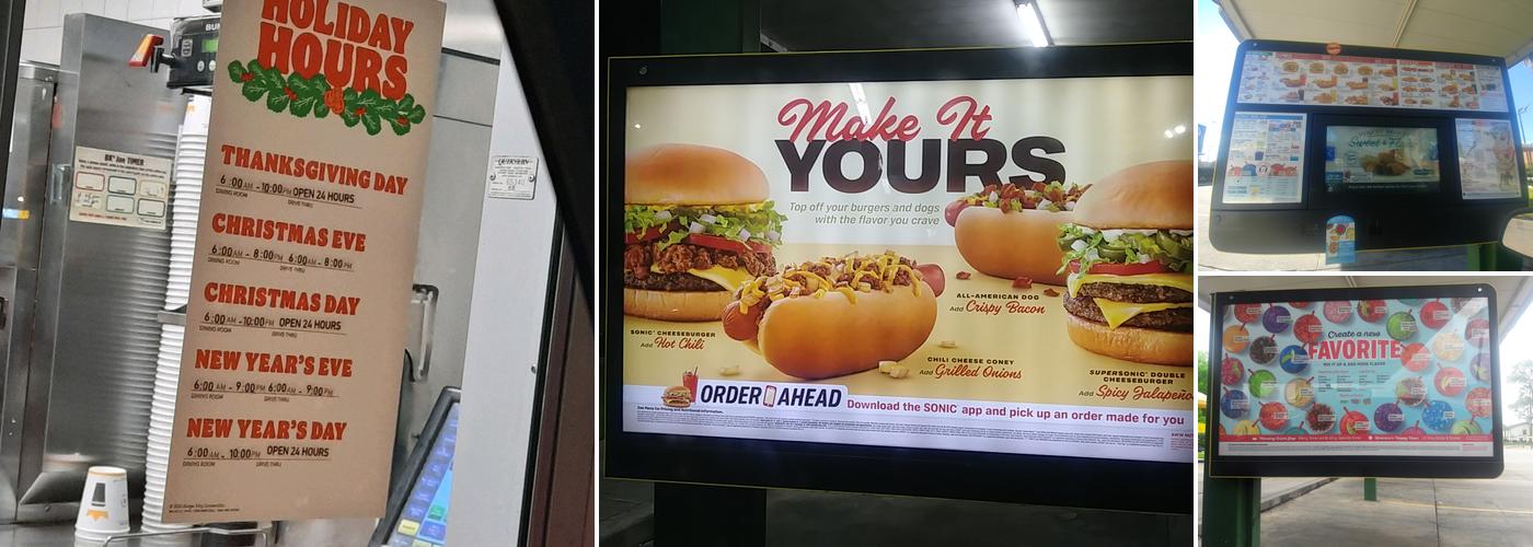 Sonic Drive-In Menu