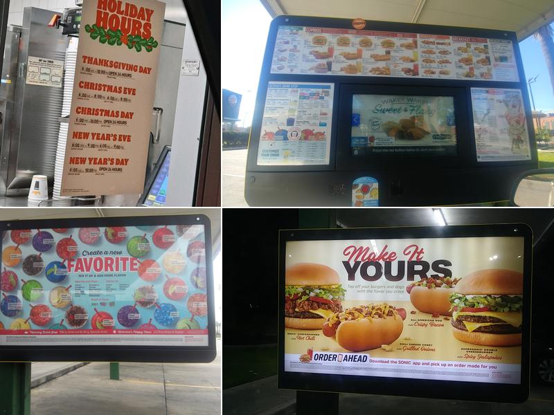 Sonic Drive-In Menu