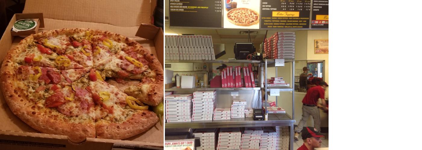 Papa Johns Pizza Menu