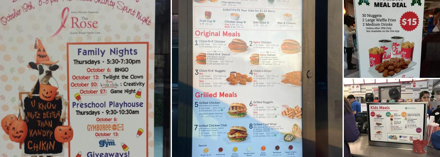 Chick-fil-A Menu