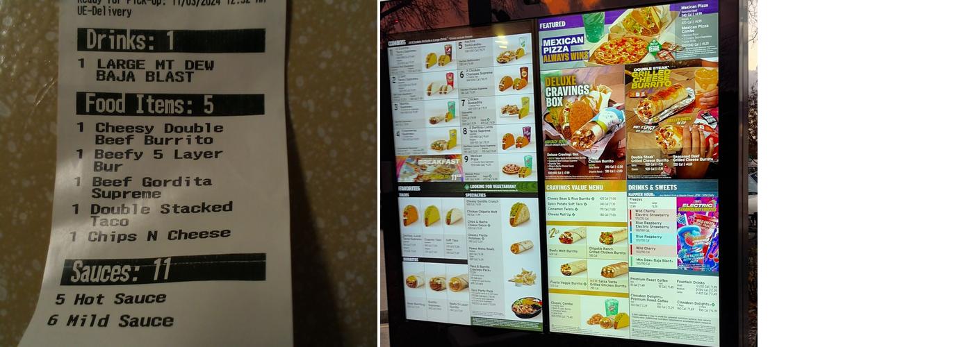 Taco Bell Menu