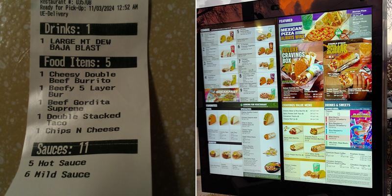 Taco Bell Menu