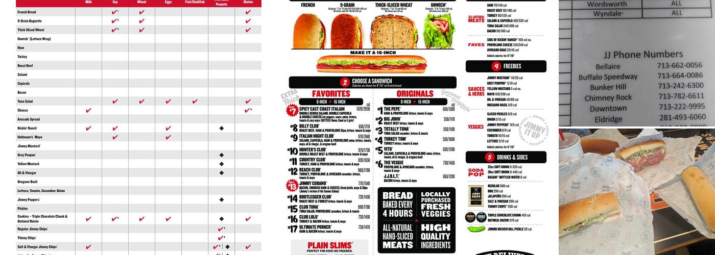 Jimmy John's Menu