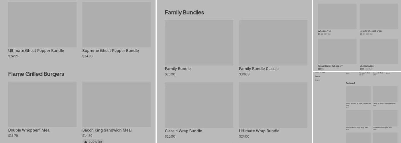 Burger King Menu