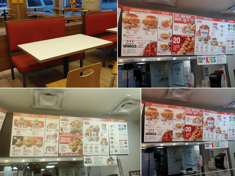 KFC Menu