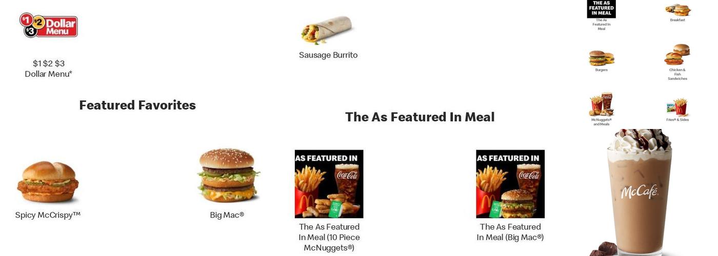 McDonald's Menu