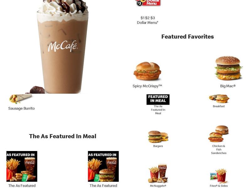 McDonald's Menu