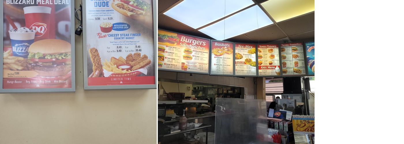Dairy Queen Menu