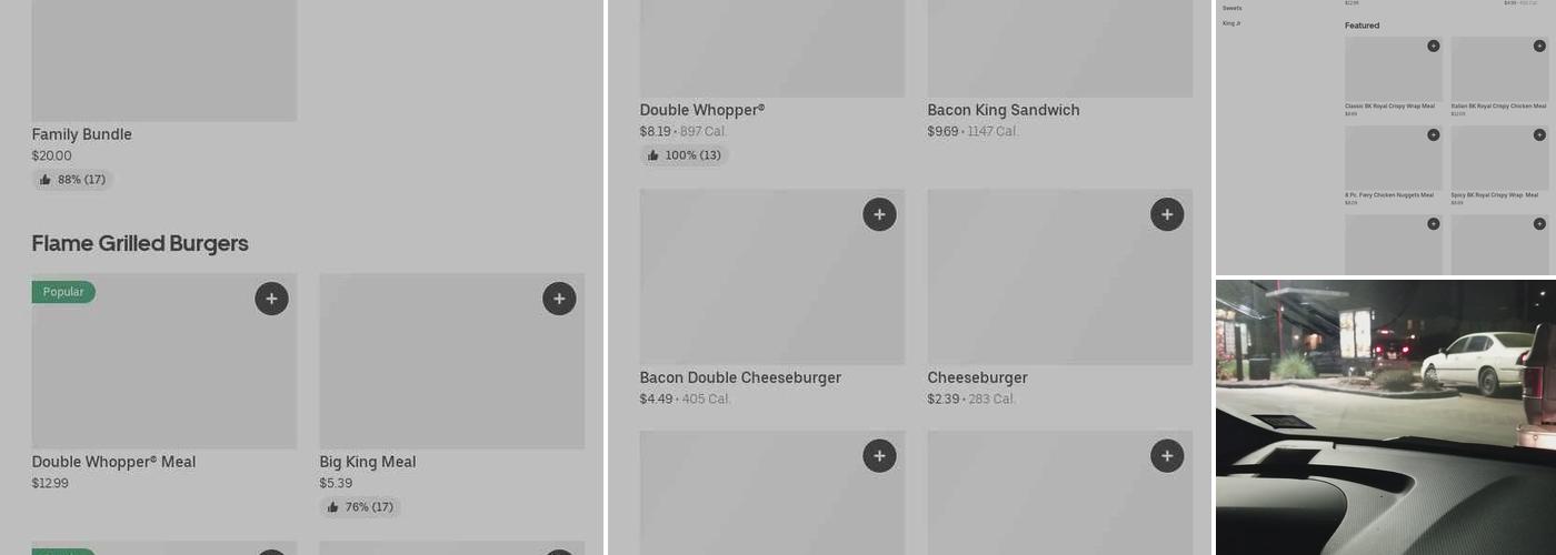 Burger King Menu