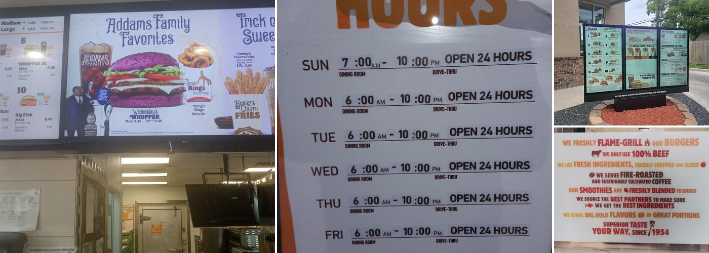 Burger King Menu