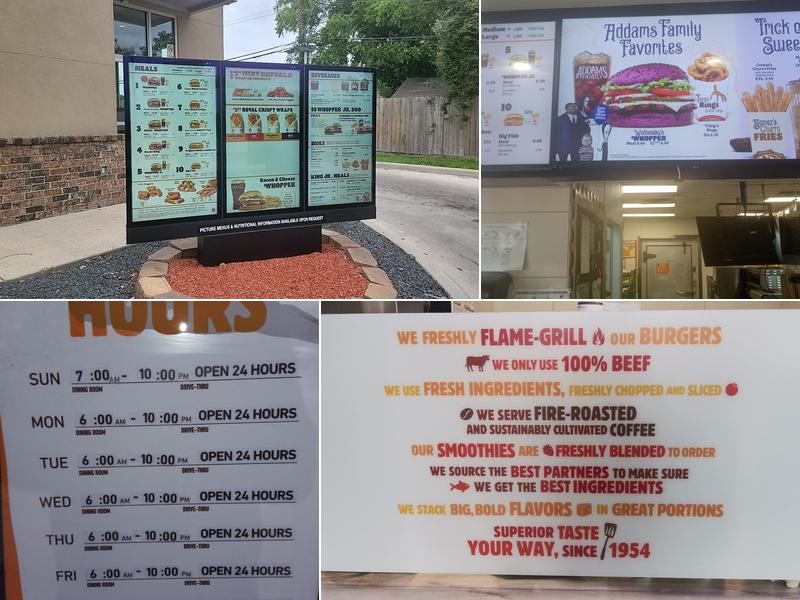 Burger King Menu