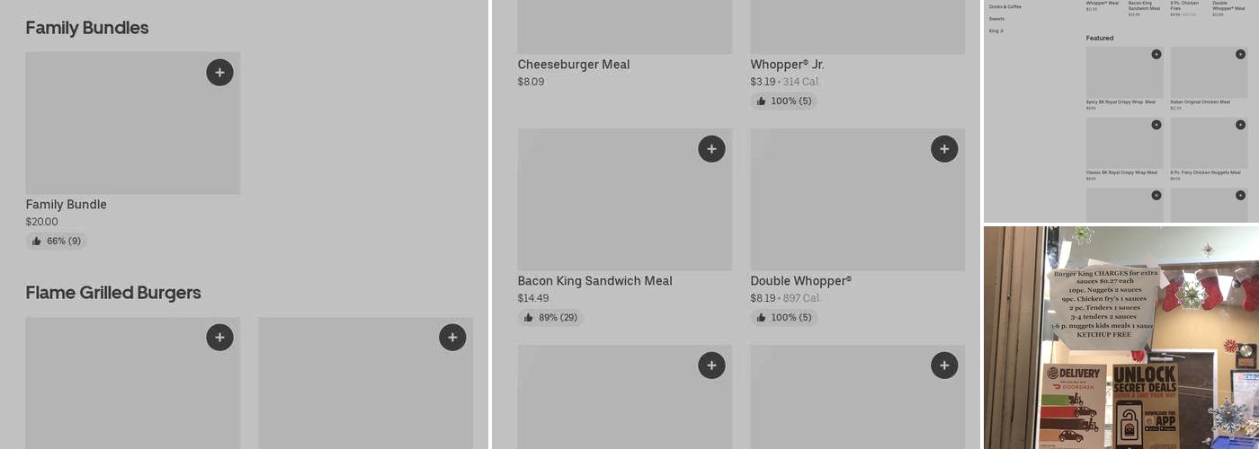 Burger King Menu