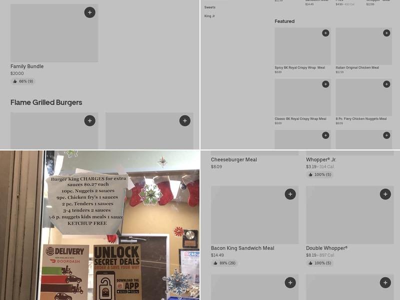Burger King Menu