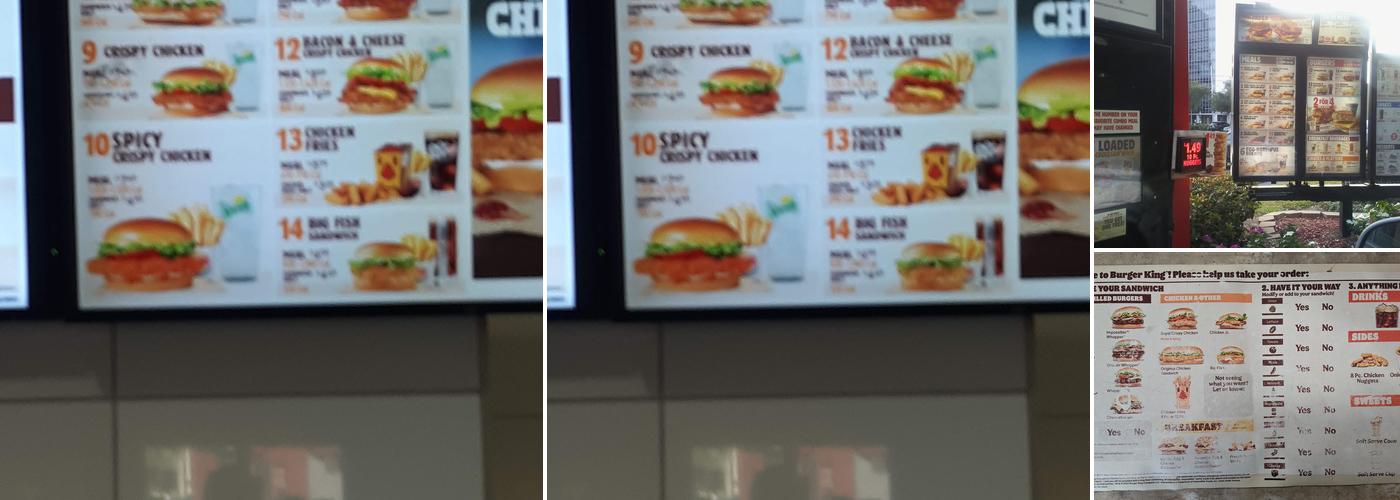 Burger King Menu