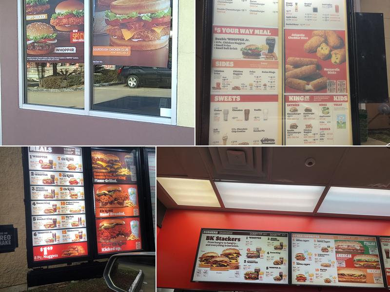 Burger King Menu