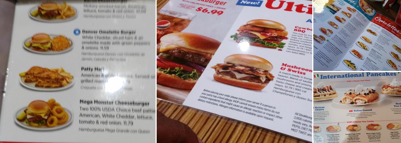 IHOP Menu