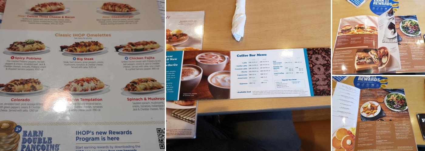 IHOP Menu