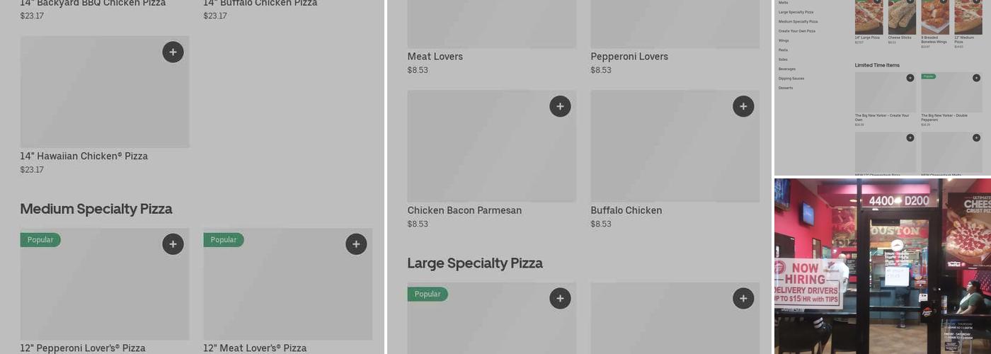 Pizza Hut Menu