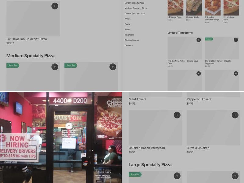 Pizza Hut Menu