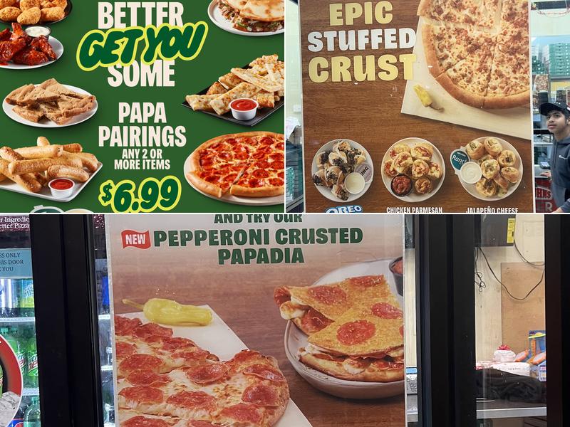 Papa Johns Pizza Menu